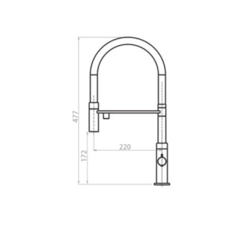 Ausmann Claridge Grifo de Cocina de 3 Vías con Caño Flexible y Agua Filtrada – Negro - 1208970506