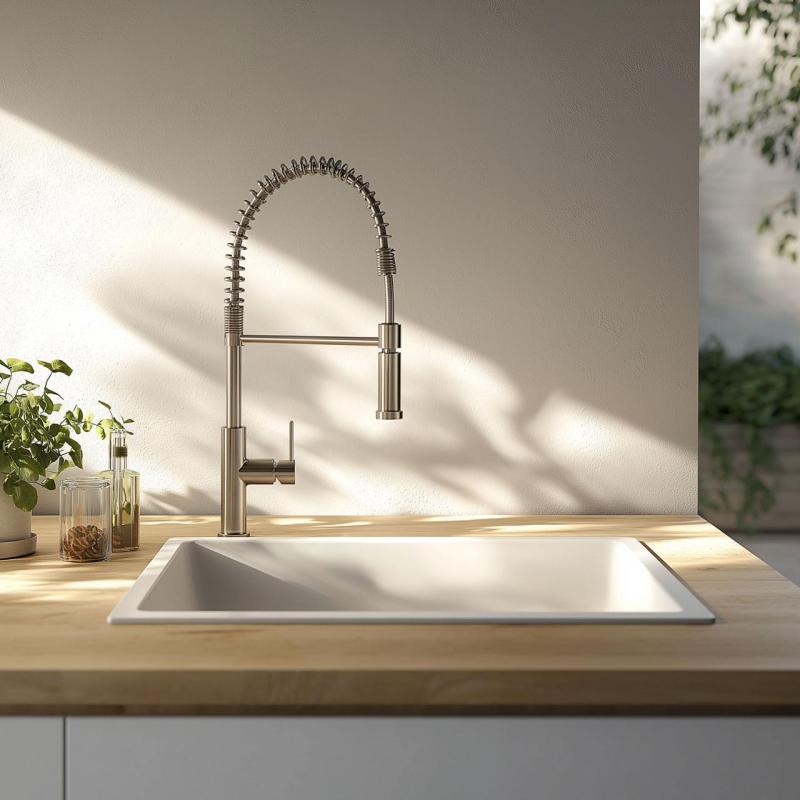 Ausmann Ceramic Ember Fregadero Cerámico Blanco - Montaje Superior e Inferior 54 x 40 cm con tapón de acero inoxidable 1208970508