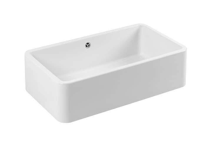 Ausmann Ceramic Mira Lavabo de Cerámica Blanco - Integrado y Semiempotrado 795 x 460 mm 1208970515