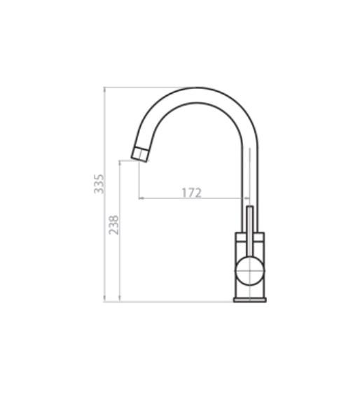 Ausmann Arvia grifo de cocina de cobre PVD Copper con caño giratorio 1208970639