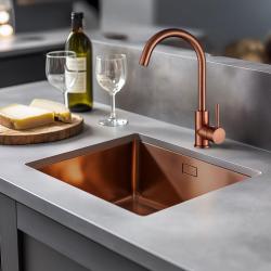 Ausmann Arvia grifo de cocina de cobre PVD Copper con caño giratorio 1208970639