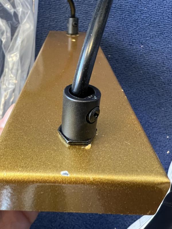 OUTLET Marco Dañado Decor Avelin lámpara colgante con marco rectangular dorado ancho 80 cm 2287