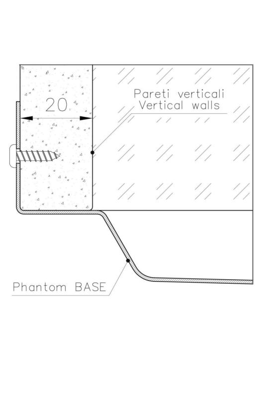 Foster Phantom Base Placa Inferior de Acero Inoxidable Fregadero de Encimera 71x40cm para Integración en Cerámica, Piedra Natural y Superficie Sólida, Espesor 20mm 1208970694.