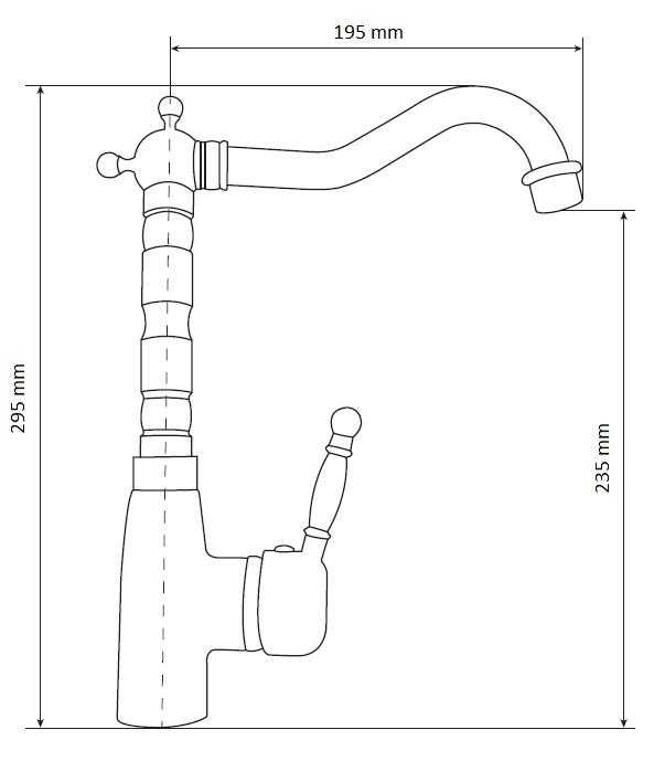 Grifo de cocina Verve de Graniteland negro con caño giratorio 1208970702