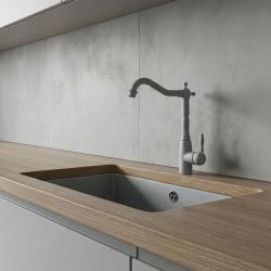 Grifo de cocina Verve de Graniteland gris con caño giratorio 1208970703.