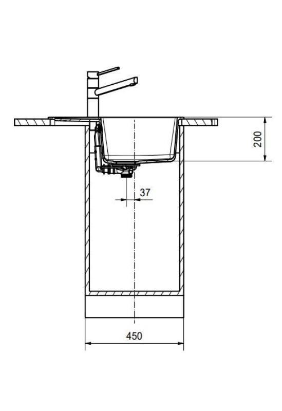 Franke Maris MRG 611-62 Fragranite Mate Negro Fregadero 62 x 50 cm Montaje con Zona de Escurrido 114.0628.964