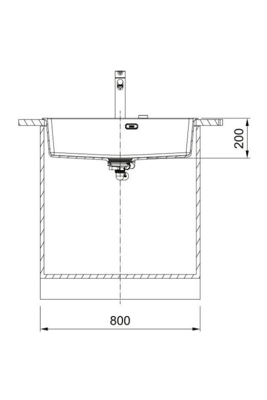 Franke Maris MRG 610-70 TL Fragranite Mate Negro Fregadero 78 x 50 cm Montaje con Agujero para Grifo 114.0668.727