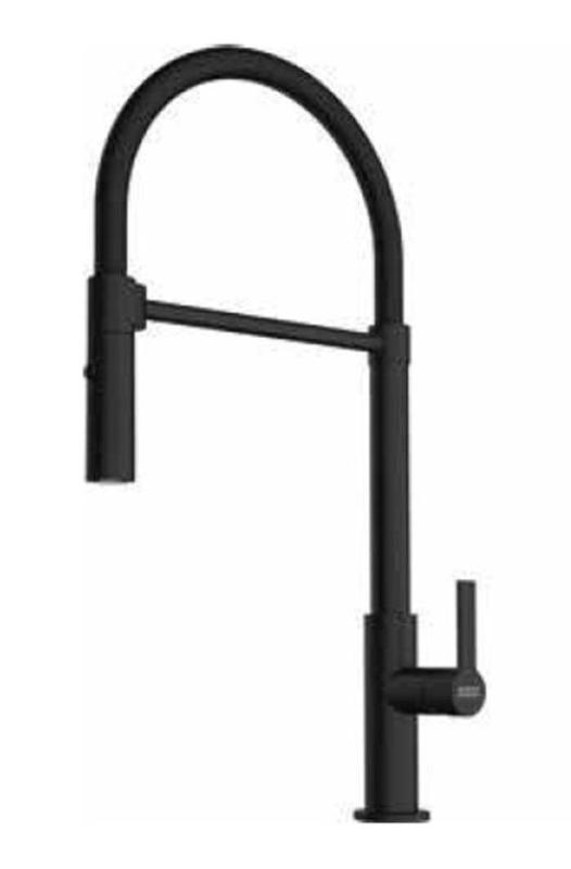 Franke Maris Semi Pro Grifo de Cocina Salida Flexible Negro 115.0728.396