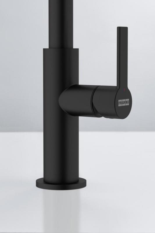Franke Maris Slim J Grifo de Cocina con Salida Redonda Giratoria Negro 115.0728.386