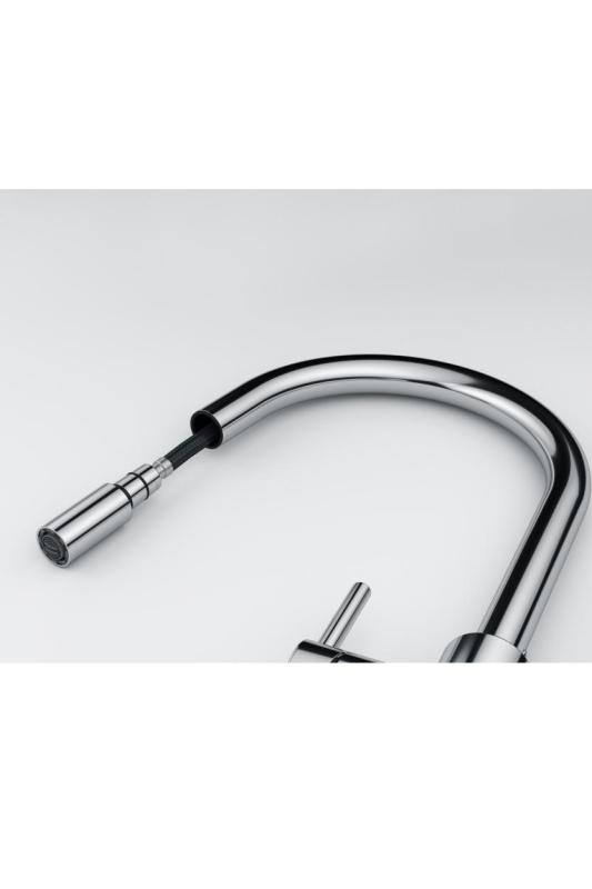 Grifo de cocina Franke Lina Cromo con ducha manual extraíble 115.0693.229