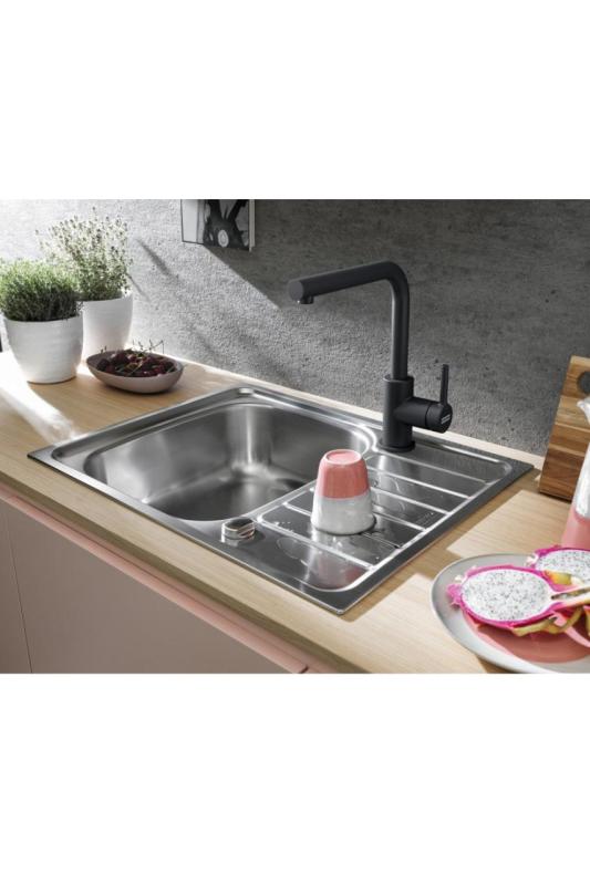 Grifo de cocina giratorio Franke Lina L Onyx 115.0728.478