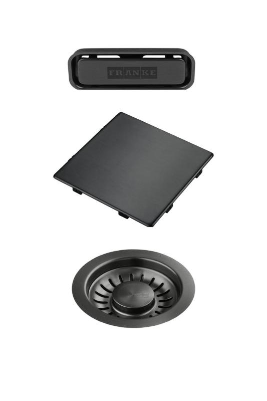 Franke Kubus 2.0 Set de color Conjunto de desagüe Gun Metal 1208970828