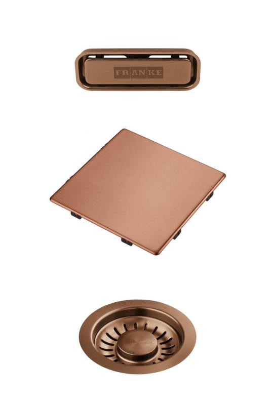 Franke Kubus 2.0 conjunto de color Conjunto de desagüe Cobre 1208970832