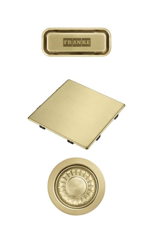 Franke Kubus 2.0 conjunto de color Conjunto de drenaje Oro 1208970836