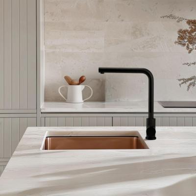Pure.Sink Exclusivo Fregadero de cobre 34x40 cm radio de 10mm, montaje inferior, montaje plano y montaje superior PEX3440-62