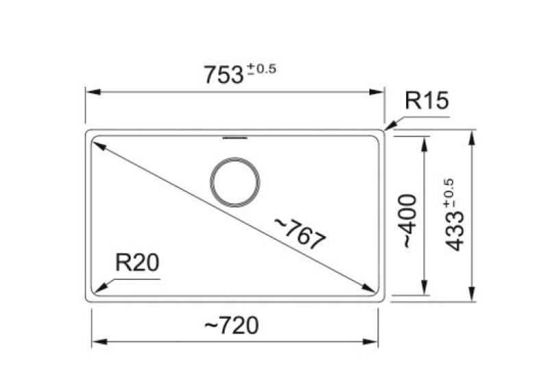 Franke Maris MRG 210-72 Fragranite Crema de café fregadero de instalación plana 135.0725.667