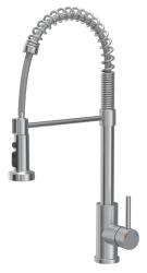 Quadri Redwick grifo de cocina de acero inoxidable con salida semi-flexible y ducha con 2 tipos de chorro más función de parada de agua 1208971411