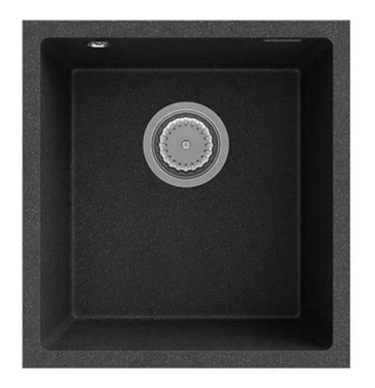 Graniteland Miniva Fregadero de Granito con aspecto de Piedra Azul, montaje inferior 385x410 mm 1208971449
