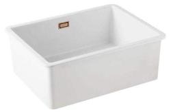 Ausmann Ceramic Mira Lavabo Cerámico Blanco - Bajo encimera y Entrepaño 795 x 460 mm con tapón de cobre 1208971467