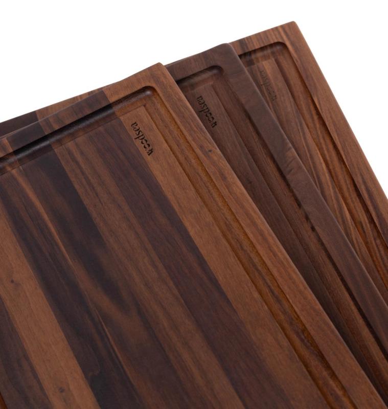 Woodsea Butcher Groove S - Tabla de cortar de madera de nogal con canal de jugo 45x30 cm 1208971534