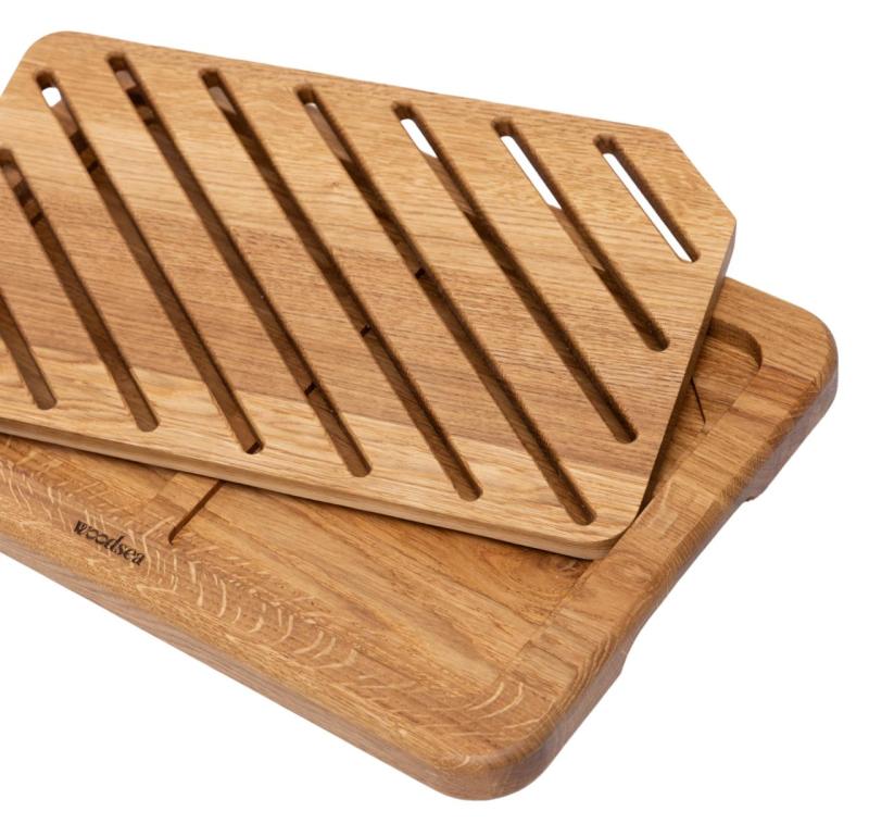 Woodsea Pan de Roble - Tabla de Cortar de Roble de 45x30cm 1208971538