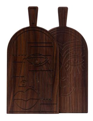 Máscara Woodsea Nogal - Máscara de madera de nogal para cortar y servir 38x19 cm 1208971561