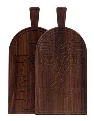 Máscara Woodsea Nogal - Máscara de madera de nogal para cortar y servir 38x19 cm 1208971561