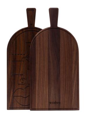 Máscara Woodsea Nogal - Máscara de madera de nogal para cortar y servir 38x19 cm 1208971561