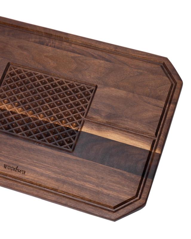 Woodsea Castle Steak - Tabla de cortar y servir de steak de madera de nogal 45x30 cm 1208971569