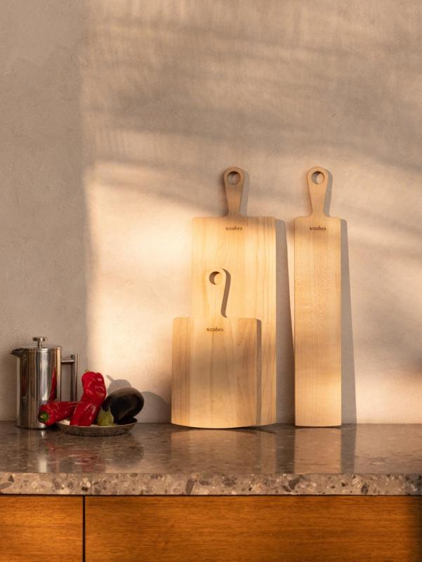 Woodsea Pine Natural L - Tabla de cortar de madera de arce 20x82 cm 1208971574