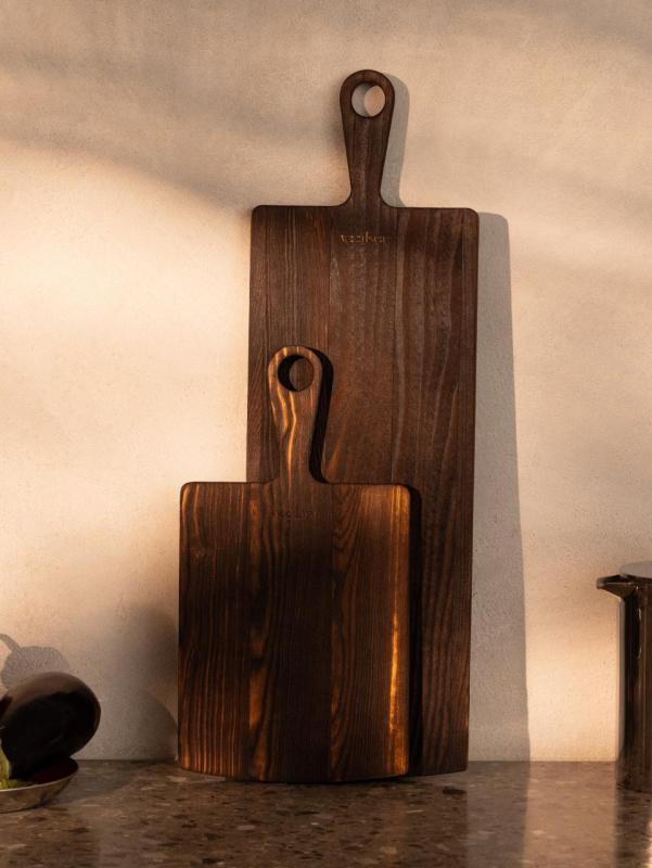 Woodsea Pine Burned - Tabla de servir de pino 11x62 cm 1208971579