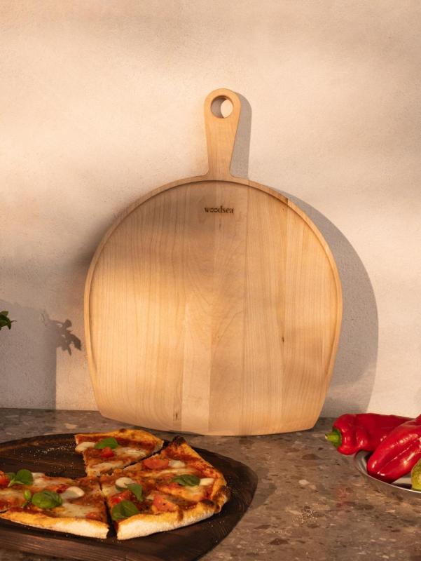Woodsea Pine Natural - Tabla de Pizza de Madera de Arce 47x35 cm 1208971581