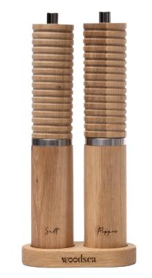 Woodsea Spice - Set de molinillo de pimienta y sal de madera de roble Ø5x28 cm 1208971597