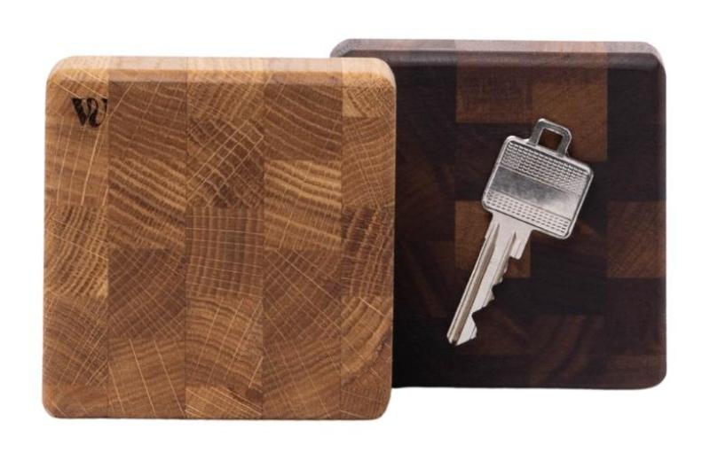 Woodsea End Grain Walnut - Portallaves de Nogal 9x9 cm 1208971601
