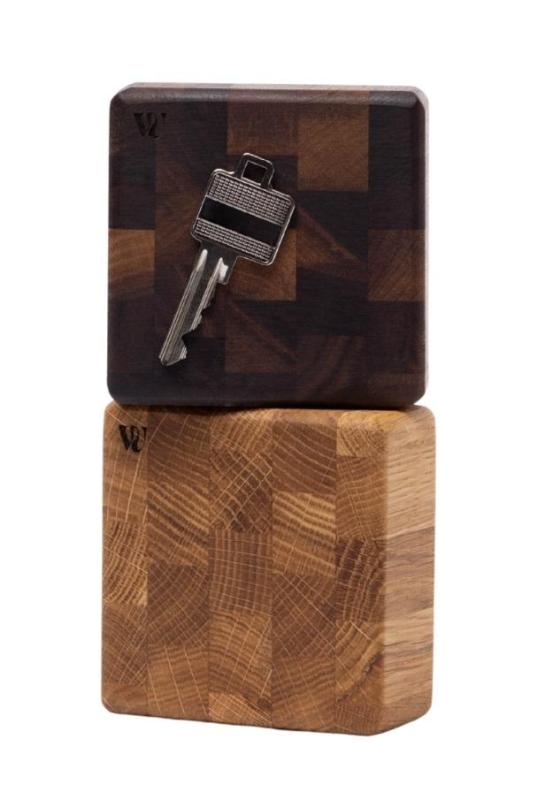 Woodsea End Grain Walnut - Portallaves de Nogal 9x9 cm 1208971601