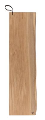 Woodsea Serving L - Tabla de servir de roble 70x17 cm con asa de cuero 1208971616