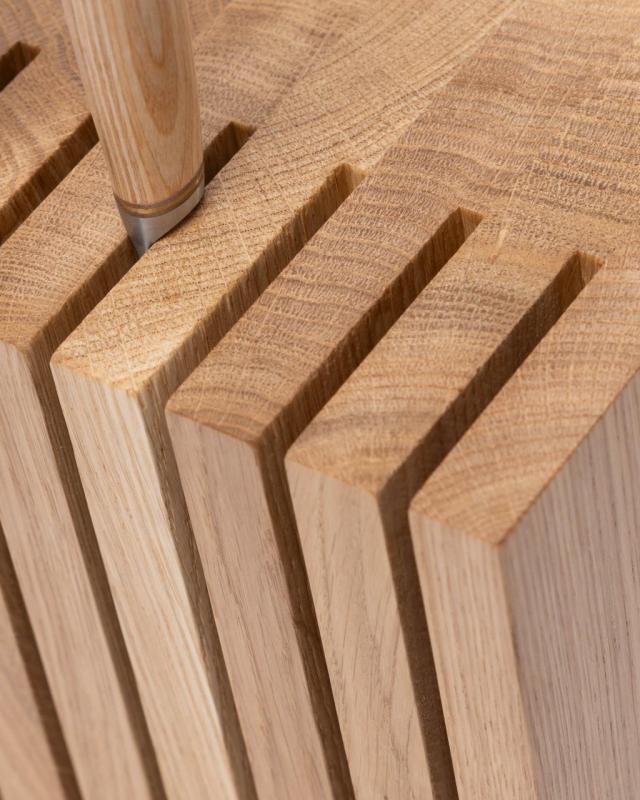 Woodsea Block Oak S - Bloque de cuchillos de roble 13x8 cm 1208971617