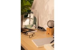Enchufe para muebles SOFITO, 2xSCHUKO, USB A+C, cable de 1.5 m, flocado gris