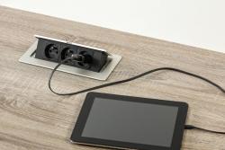 SOFT toma de corriente extraíble, cable de alimentación 1,5 m