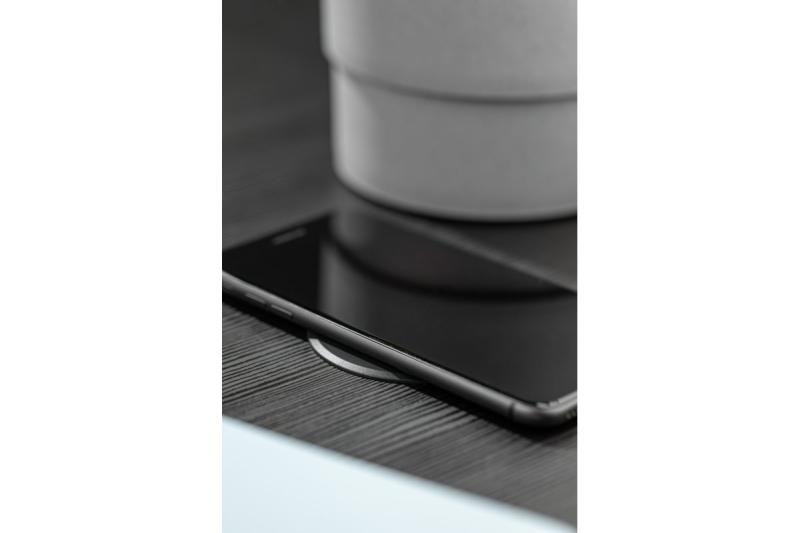 Dispositivo de carga inalámbrica con carga rápida, empotrado, negro