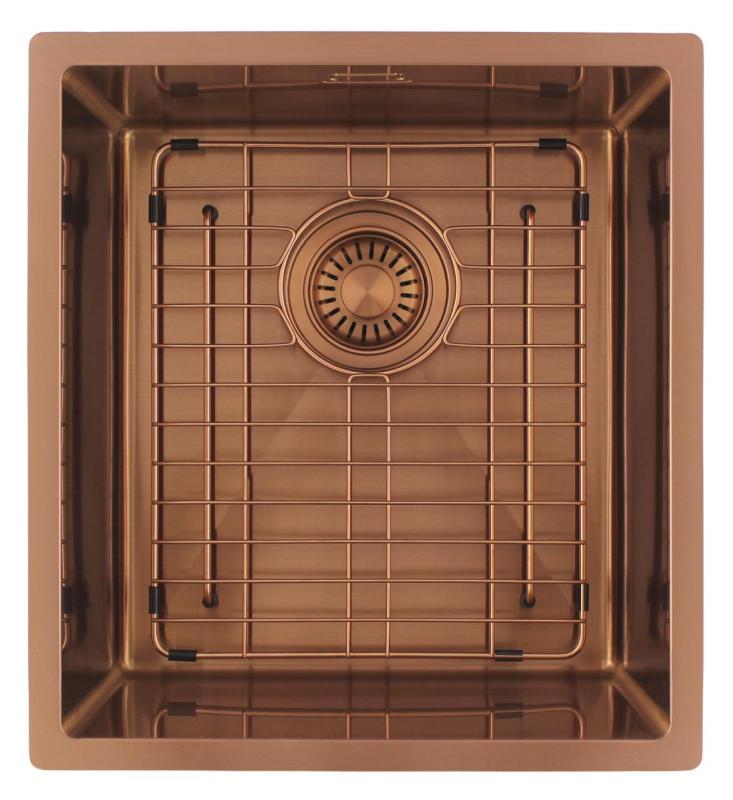 Pure.Sink Luxion Fregadero de cobre 36 x 40 cm para encastrar, empotrar y montar en superficie PLX3640-62