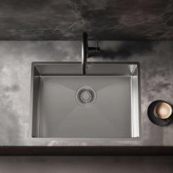 Pure.Sink Luxion Fregadero de acero inoxidable 50 x 40 cm para encastrar, empotrar y montar en superficie PLX5040-02