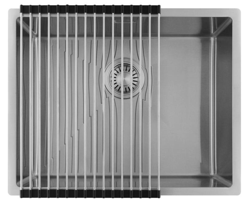 Pure.Sink Luxion Fregadero de acero inoxidable 50 x 40 cm para encastrar, empotrar y montar en superficie  PLX5040-02