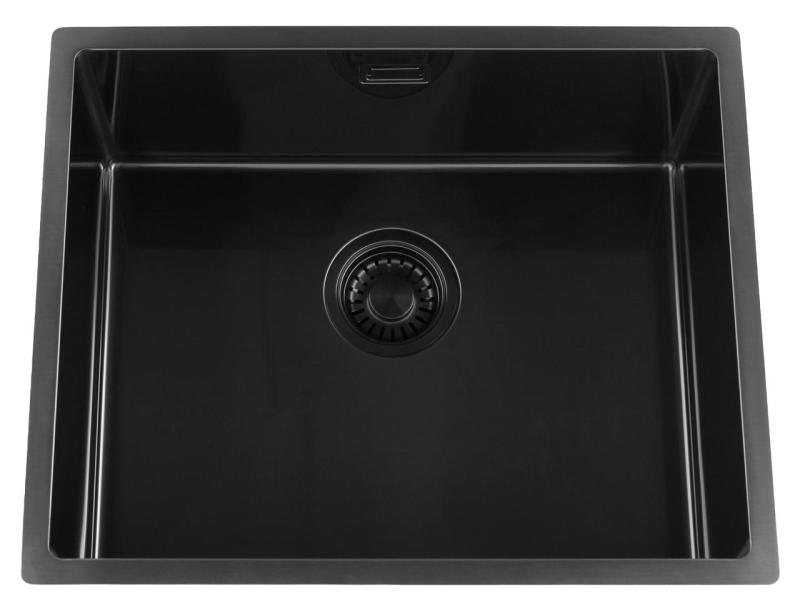 Pure.Sink Luxion Fregadero negro PVD 50 x 40 cm para encastrar, empotrar y montar en superficie PLX5040-63