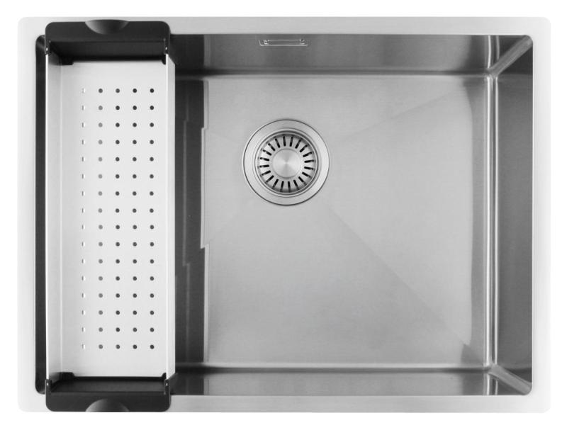 Pure.Sink Luxion Fregadero de acero inoxidable 55 x 40 cm para encastrar, empotrar y montar en superficie PLX5540-02