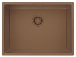 Pure.Sink Luxion Fregadero de cobre 55 x 40 cm para encastrar, empotrar y montar en superficie PLX5540-62