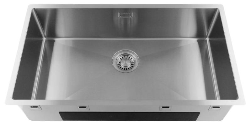Pure.Sink Luxion Fregadero grande de acero inoxidable 74 x 40 cm, para encastrar, empotrar y montar en superficie PLX7440-02