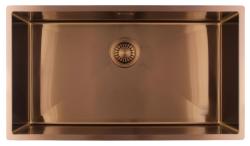 Pure.Sink Luxion Fregadero grande de cobre 74 x 40 cm, para encastrar, empotrar y montar en superficie PLX7440-62