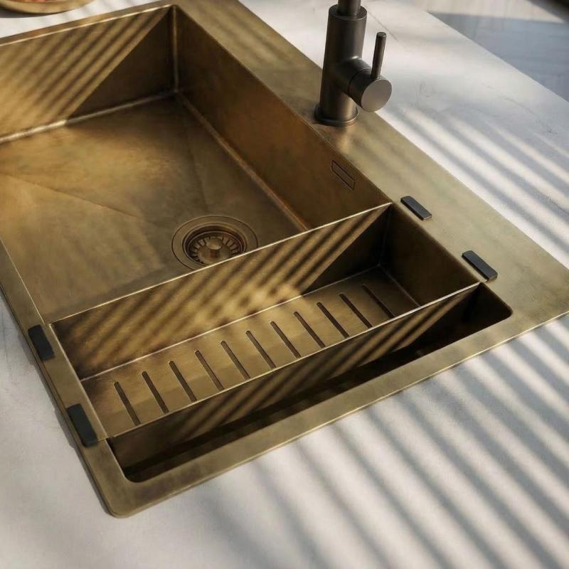 Pure.Sink Luxion Cubeta de bronce para fregadero PLXCOL-64