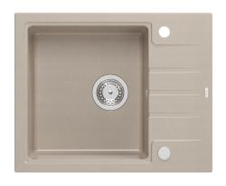 Quadri Cardigan Pearl Beige lavabo de granito con superficie de drenaje reversible 62x50cm 1208971817